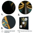 thumbnail image 3 of Designart "Tribal Akan African Mask II" African Tribal Floater Framed Canvas Art Print, 3 of 7