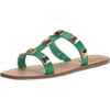 Marc Fisher Womens Bonis Flat Sandal 8.5 Sweet Green