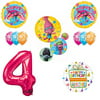 TROLLS Movie 4th Happy Birthday Party Balloons Decoration Supplies Poppy Bran...