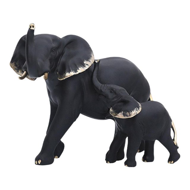 Escultura de Fengshui del ornamento estatua estatuilla izquierda Gloria Estatua de escultura de elefante