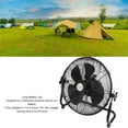 thumbnail image 3 of Ventilador Inalámbrico Portátil, Ventilador Con Energía Solar Giratorio Con Cabezal Recargable, Silencioso De 3 Velocidades Para Coche Para Exteriores, 3 of 7