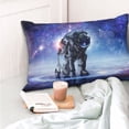 thumbnail image 5 of Kdxio Cotton Pillow Cases 14"X20" Pillowcases,Soft And Breathable Bedroom Pillow Cases-Astronauts Start Running, 5 of 8