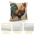 thumbnail image 4 of Nawypu  Rooster Pillow Covers Farmhouse Animal Throw Pillow Covers Vintage France Style Farm Poultry Chicken with Quote Pillow Case Home Decorative Cushion Cover 18 x 18 Inches, 4 of 5