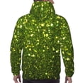 thumbnail image 7 of Kdxio Green Glitter Sparkle Print Mens Casual Hooded Collar Drawstring Hoodies Pullover Sweatshirts Casual Long Sleeve Shirts-3X-Large, 7 of 7