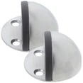 thumbnail image 3 of Wall Door Stopper Stainless Steel Rubber Impact Protection Minimalist Design For Homeowners Office Users 2Pcs, 3 of 5