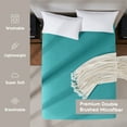thumbnail image 7 of (2 pack) LammaLoe Extra Deep Pocket Twin Fitted Sheet Only, Fits 18" to 24" Mattress, Soft Microfiber Fitted Bed Sheet, Teal, 7 of 7