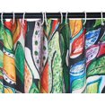 thumbnail image 4 of Mold Resistant Plant Print Shower Curtain 183x183cm with 12 Washable Fabric Hooks, 4 of 5