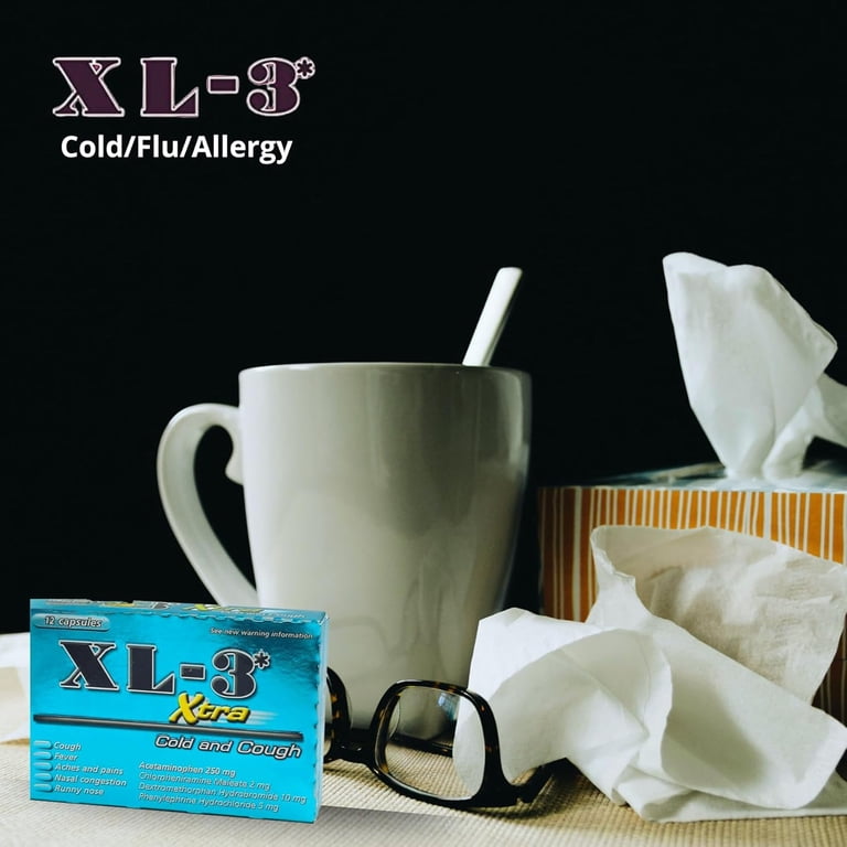 XL-3 Xtra Cold And Cough Capsules, 12 ct HSA/FSA Eligible