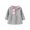 Gray, variant on QIPOPIQ Girls Clothes Clearance Girls' Hooded Jacket Spring Autumn And Winter New Style Small And Medium-sized Children's Cute Rabbit Ears Trendy Style
