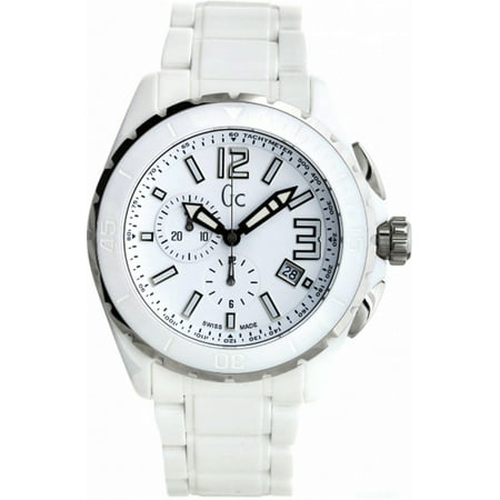 Guess Collection GC Men's Sport XL Chronograph Ceramic Swiss Made 46mm Watch