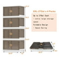 XL Big Storage Bins with Lids 27Gal Plastic Container, Stackable
