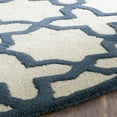 thumbnail image 2 of SAFAVIEH Cambridge Liz Geometric Wool Area Rug, Ivory/Navy, 6' x 6' Round, 2 of 3