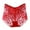 Red, variant on Seamless High Waisted Thong Panty For Women Lace Jacquard Underwear Comfortable Breathable No Show