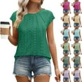 thumbnail image 1 of Camisas holgadas,Blusa de lentejuelas para mujer, camisa de manga corta con cuello redondo, top holgado de poliéster, ropa informal de fiesta, sopatenor, 1 of 9