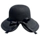 thumbnail image 1 of Sombrero de paja con lazo para mujer, de 56 a 58 cm de circunferencia, para verano, para playa, con ala grande, dividido, 1 of 5