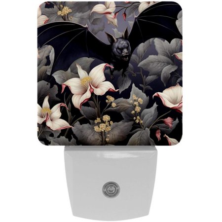 

Bats LED Square Night Lights - Modern Design Energy Efficient Indoor Lighting for Bedrooms Bathrooms and Hallways - 200 Characters