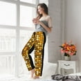 thumbnail image 5 of Gukieu Bright Shiny Golden Print Women's Home Trousers, with Pockets and Drawstring Pajamas, Home Pajamas, Sleepwear-Small, 5 of 6
