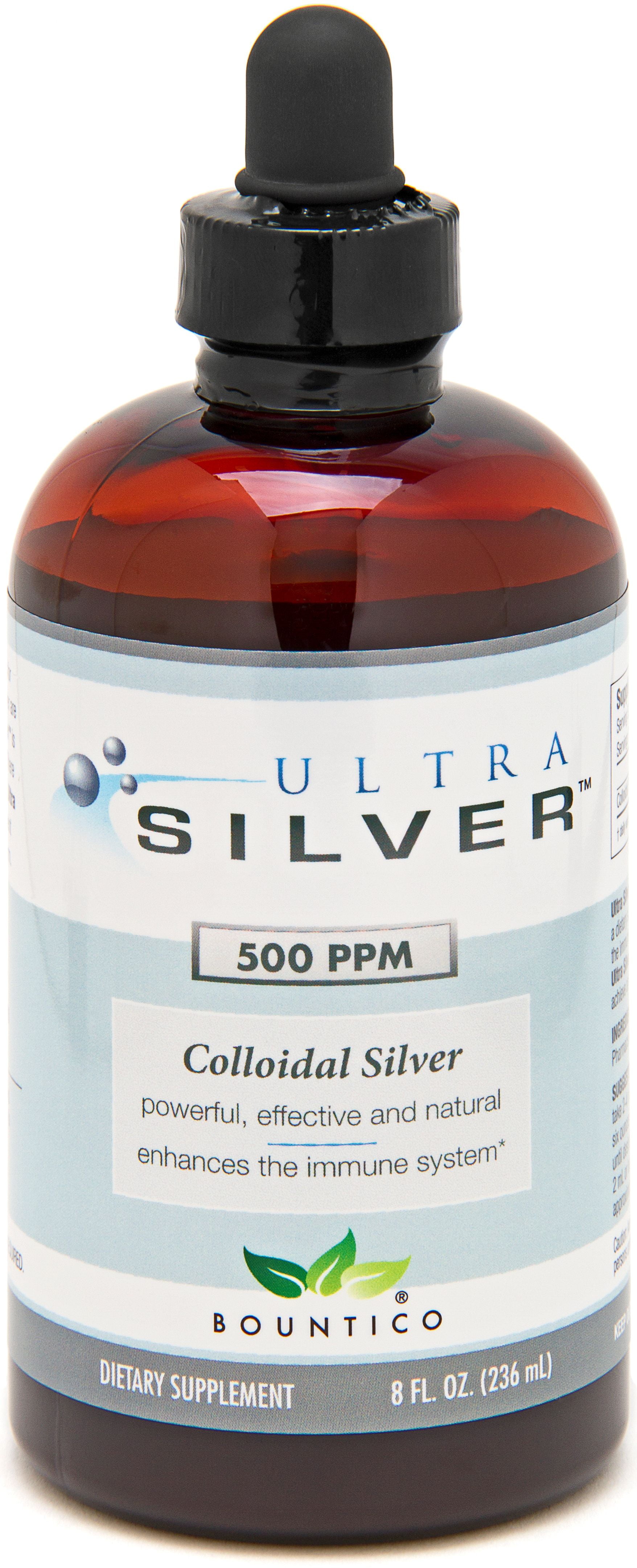 Ultra Silver Colloidal Silver 500 PPM 8 Oz