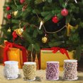 thumbnail image 2 of Guirnalda de cuentas de árbol de Navidad 2024, guirnalda de cuentas de plástico artificiales de color rojo, plateado y blanco para adornos colgantes de árbol de Navidad, 2 of 5