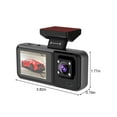 Dash Cam With Motion Sensor And Night Vision Kraoden 3 Channel Dash Cam, Dash Cam Front and Inside and Rear Super