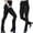L170 Black, variant on Womens Pants With Pocket High Waisted Solid Color Slim Fit Tight Warm Elegant Fashion Trousers Black Size L