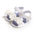 thumbnail image 1 of Faithtur Infant Girls Cute Flat Shoes, Anti-Slip Protective Patchwork Sandals, 1 of 8