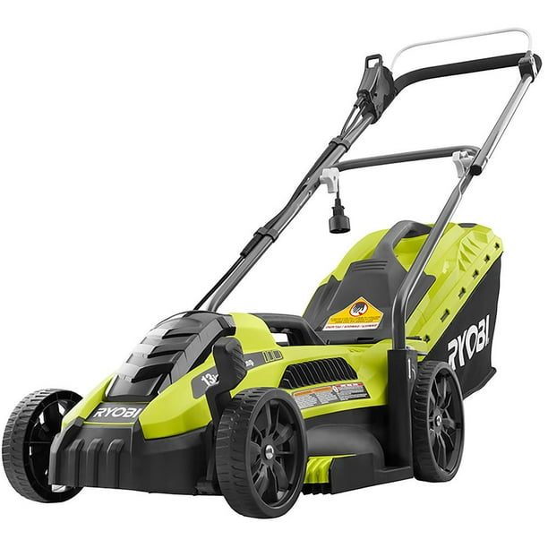 Ryobi 13 In 11 Amp Corded Electric Walk Behind Push Mower Walmart