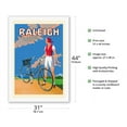 thumbnail image 2 of Raleigh the All Steel Bicycle - Vintage Bicycle Poster c.1925 - Fine Art Rolled Canvas Print 27in x 40in, 2 of 4