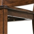 thumbnail image 5 of Furniture of America Elsbeth Wood Dining Side Chair in Walnut (Set of 2), 5 of 7