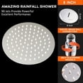 thumbnail image 3 of 8 Inch/20cm Round Shower Head Rain Shower Head, 304 Stainless Steel 360° Rotatable, Easy to Install and Clean, 3 of 5