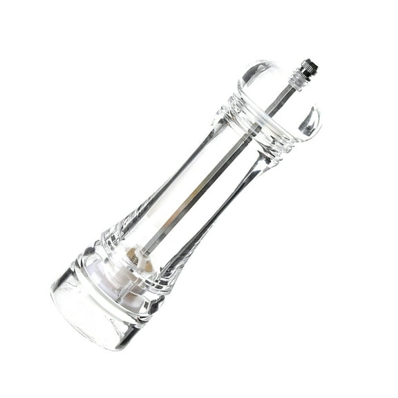 WASHWEPE Acrylic Spice Grinder for Kitchen Use Adjustable Coarseness Transparent