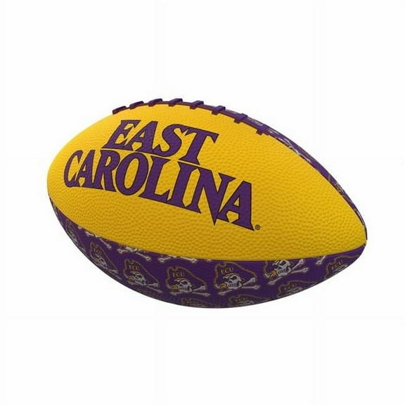 Logo Brands 131-93MR-3 East Carolina Repeating Mini-Size Rubber Football