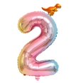 thumbnail image 2 of de números 0-9, de números de cumpleaños de 32 pulgadas, suministros de decoración para fiestas, digitales de Mylar de aluminio, Dos Soledad Globo digital, 2 of 6
