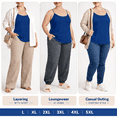 thumbnail image 2 of Enridrech Plus Size Camisole Tanks Tops for Women Spaghetti Strap Undershirts Breathable Comfort Summer Blouse L-5XL, 2 of 8