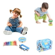 12PCS Children's Percussion Toy Set Preschool Education Tool With Carrying Case