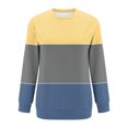 thumbnail image 3 of Jsaierl Womens Sweatshirts Cute Color Block Print Sweatshirts Crewneck Fall Pullover Tops Comfort Long Sleeve Shirts Winter Saving, 3 of 4