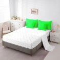 thumbnail image 5 of Feelyou Green Polkados Bedding Comforter Set 7 Pieces, Fashion Abstract Full Bedding Set, 5 of 8