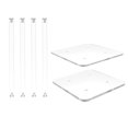 thumbnail image 4 of 9 X 9 X 12" 3/4" Rods Clear Riser Acrylic Transparent Plexiglass Pedestal Table Display Podium Glorifier Riser Stand Centerpiece Flower Sculputure Merchandise Lamp Book Stand 2X10136-9X9"+4X10134-12", 4 of 5