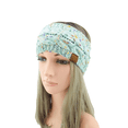 thumbnail image 4 of Diadema de punto de lana con puntos de colores abigarrados de estilo europeo y americano, diadema con forma de C, sombrero de copa vacío para otoño e invierno, accesorios para el cabello, 4 of 6