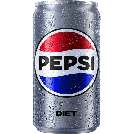 Diet Pepsi Cola Soda Pop, 7.5 fl oz, 10 Pack Mini Cans