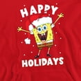 thumbnail image 2 of SpongeBob Happy Holidays Christmas Adult Pull-Over Hoodie, Red, Large, 2 of 4