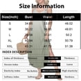 thumbnail image 3 of Women's summer long dress, sleeveless with side slits, long gradient vest dress Blue L, 3 of 5