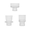 thumbnail image 1 of Wind Transparent Glass Candle Stand Elegant Table for Candlelight Dinner Home Party Wedding Centerpiece 3PCS, 1 of 5