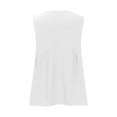 thumbnail image 5 of AherBiu Oversized Tank Tops for Women V Neck Ruffle Loose Boho Vacation Sleeveless Long Shirts Blouse, 5 of 6