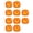Type B, variant on Homelife 10Pcs Halloween Pumpkin Paper Plates Festive Tableware Halloween Thanksgiving Oil Resistant Dinner Plates for Harvest Parties