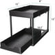 thumbnail image 3 of Juego de 2 Organizadores Deslizantes de 2 Niveles para Debajo del Fregadero con Cajones Extraíbles para Baño y Cocina en Color Negro, 3 of 6