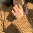 thumbnail image 4 of Dangling Pearl Pinky Knuckle Ring, 4 of 7