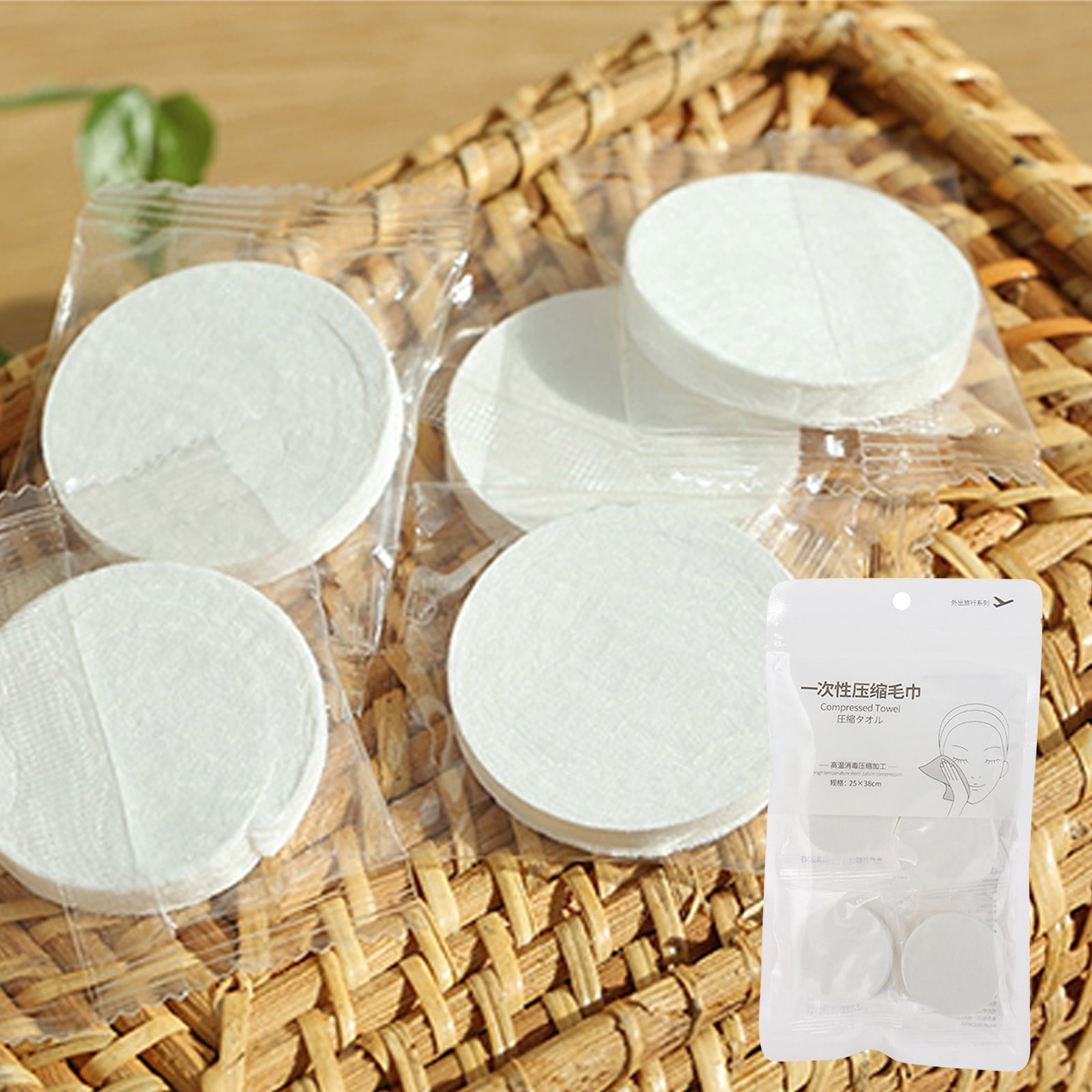 RuiJiao Compressed Towel, Disposable Portable Face Towel Cotton