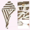 thumbnail image 5 of Unique Bargains 3 Pcs Lightweight Strong Absorbent Hair Drying Towel Pink White Brown, 5 of 7