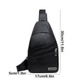thumbnail image 2 of Mochila bandolera con puerto USB y agujero para auriculares - Bolsa de pecho para senderismo de gran capacidad de 30L, resistente al agua, correa ajustable, caqui/café, 2 of 6